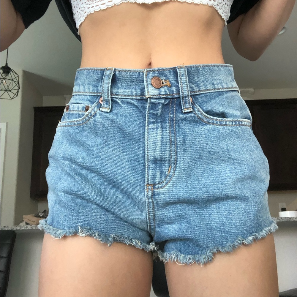 Victoria’s secret pink denim shorts